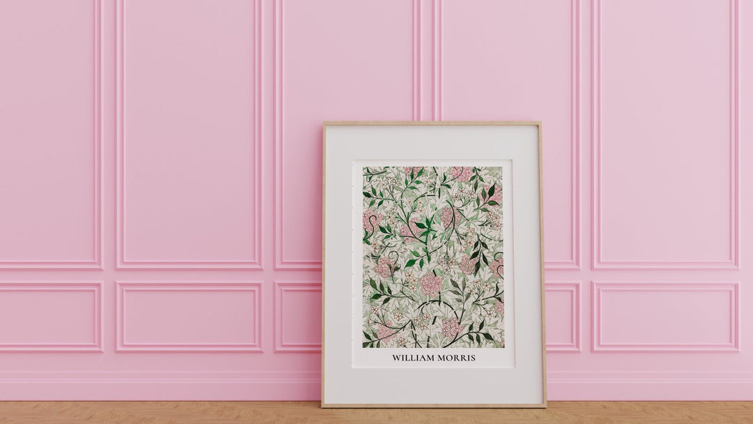 Jasmine Flowers Green & Pink by William Morris - Style My Wall