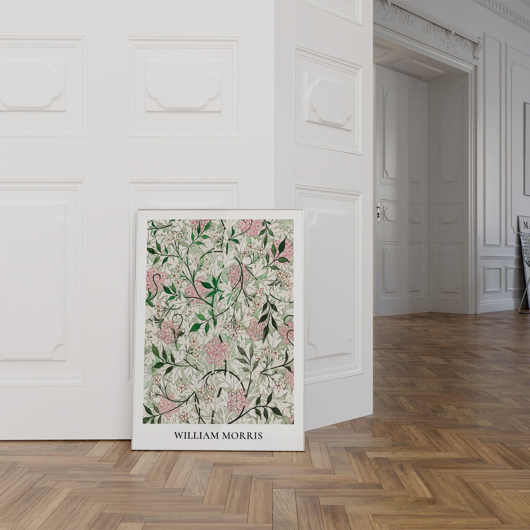 Jasmine Flowers Green & Pink by William Morris - Style My Wall