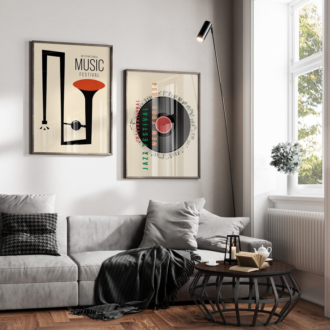 Jazz Festival Set of 2 Vintage Prints - Style My Wall