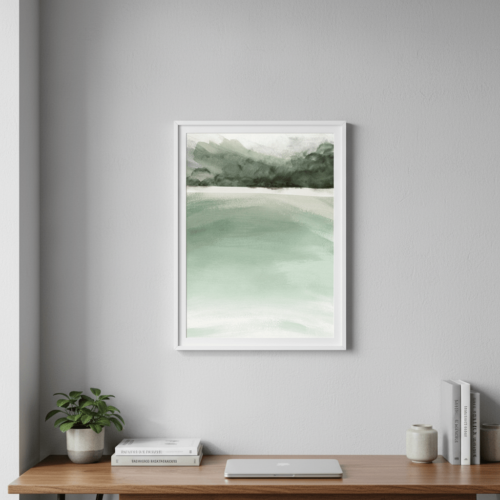 Jetty Beach by Deer Muskeeter wall - art - picture - poster