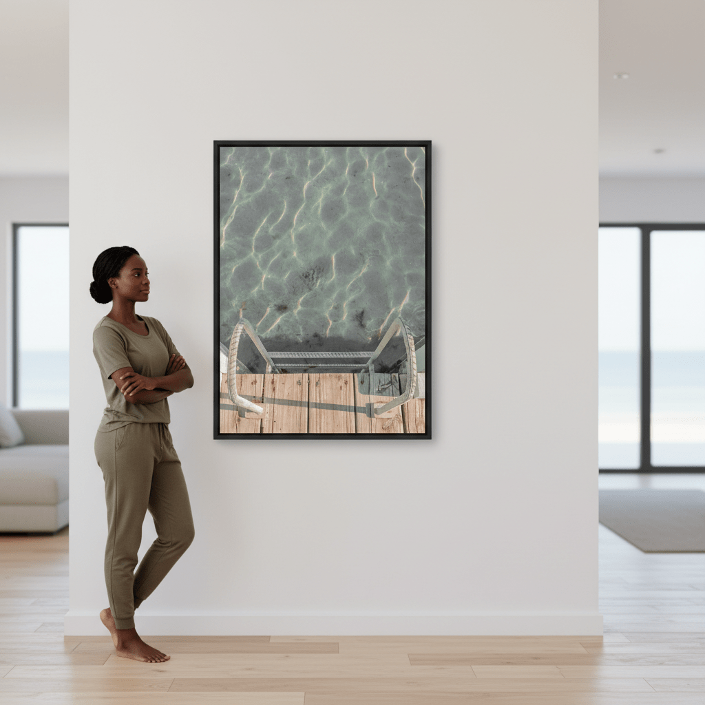 Jetty Ladder Looking Down by Steven Scott wall - art - picture - poster