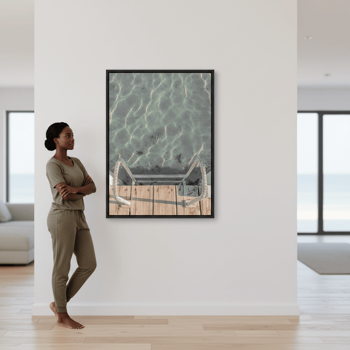 Jetty Ladder Looking Down by Steven Scott wall - art - picture - poster
