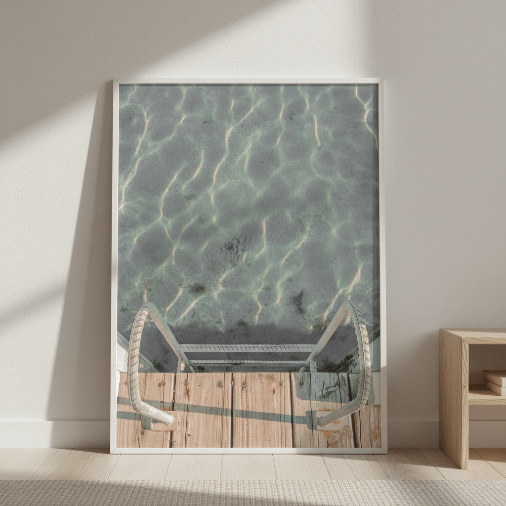 Jetty Ladder Looking Down by Steven Scott wall - art - picture - poster