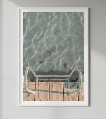Jetty Ladder Looking Down by Steven Scott wall - art - picture - poster