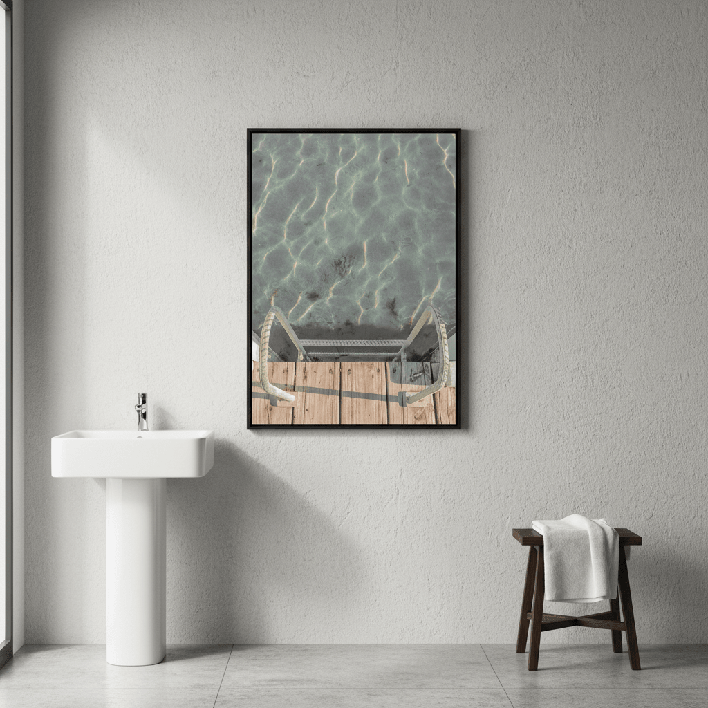 Jetty Ladder Looking Down by Steven Scott wall - art - picture - poster