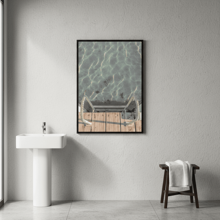Jetty Ladder Looking Down by Steven Scott wall - art - picture - poster