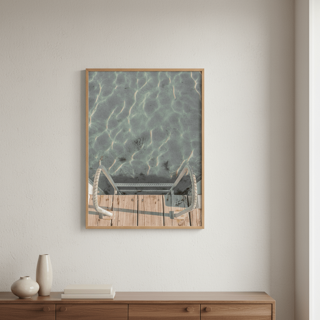 Jetty Ladder Looking Down by Steven Scott wall - art - picture - poster
