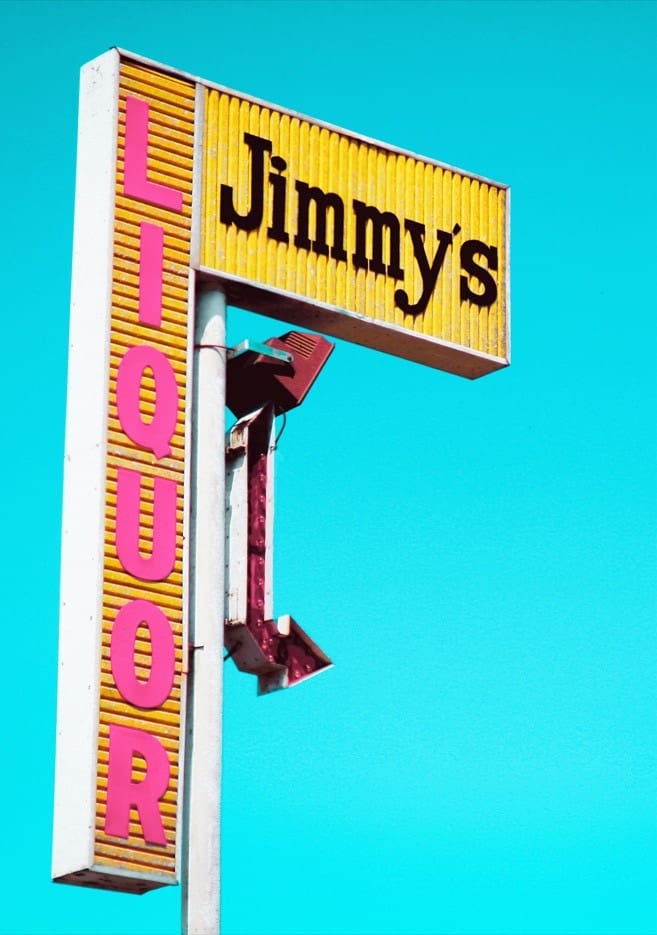 Jimmy's Liquor Vintage Sign By Tom Windeknecht