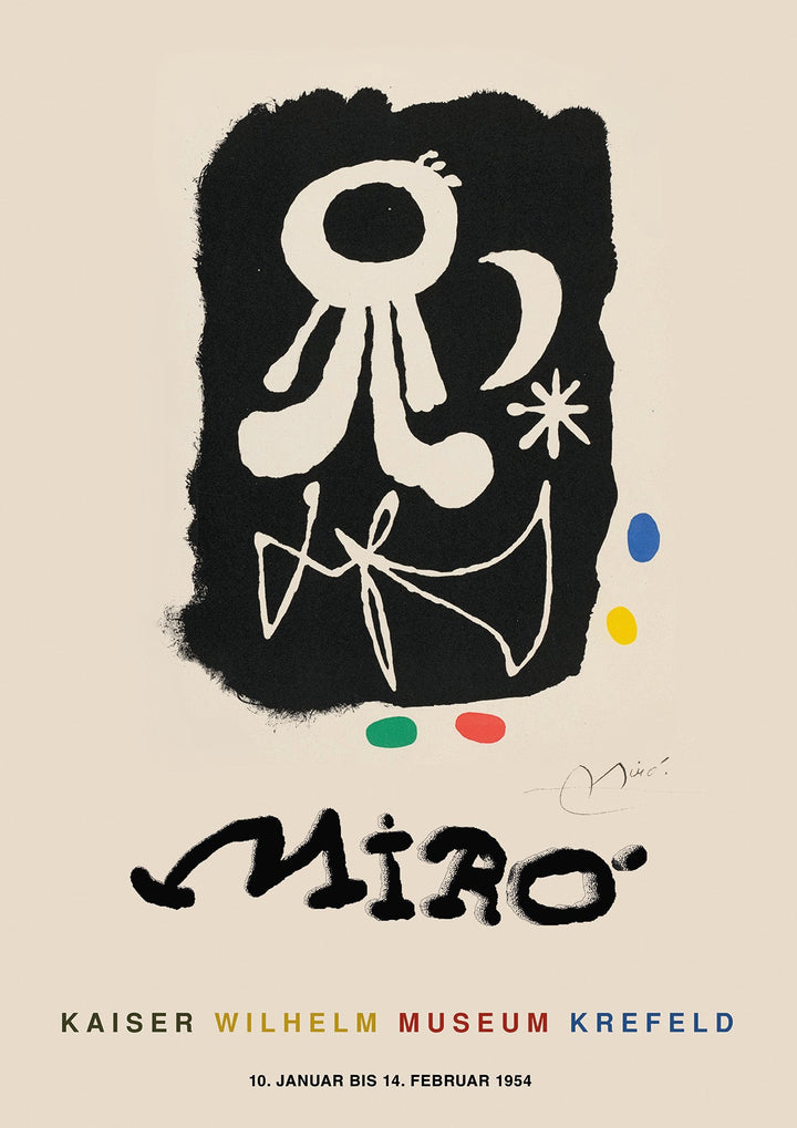 Joan Miro Kaiser Wilhelm Museum Art - Style My Wall