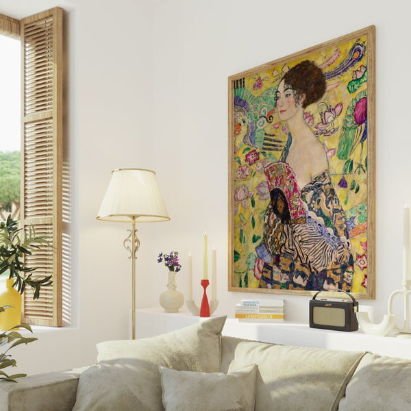 Johanna Staude Final Portrait  Wall Art by Gustav Klimt