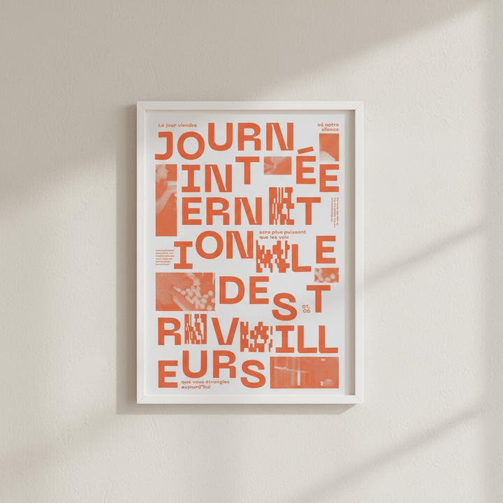 Joournee Internationale de Travailleurs by Jerome Bizien wall - art - picture - poster