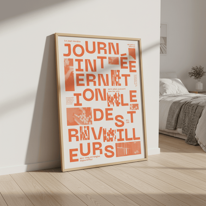 Joournee Internationale de Travailleurs by Jerome Bizien wall - art - picture - poster
