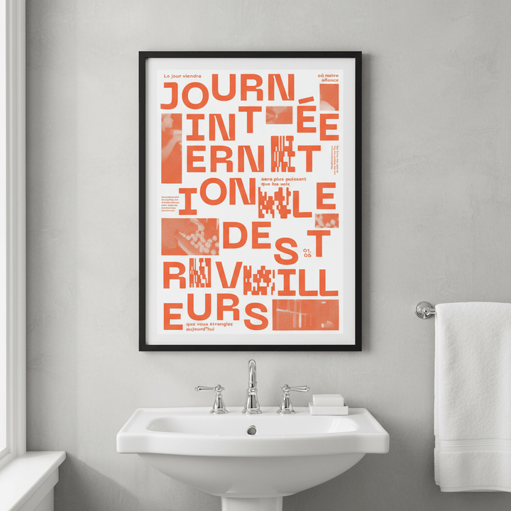 Joournee Internationale de Travailleurs by Jerome Bizien wall - art - picture - poster