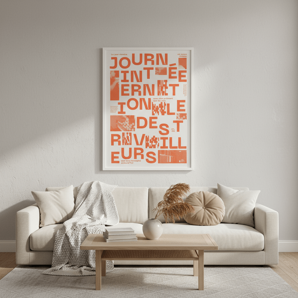 Joournee Internationale de Travailleurs by Jerome Bizien wall - art - picture - poster
