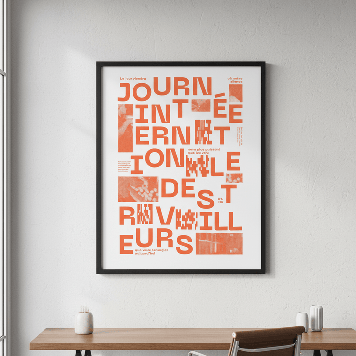 Joournee Internationale de Travailleurs by Jerome Bizien wall - art - picture - poster