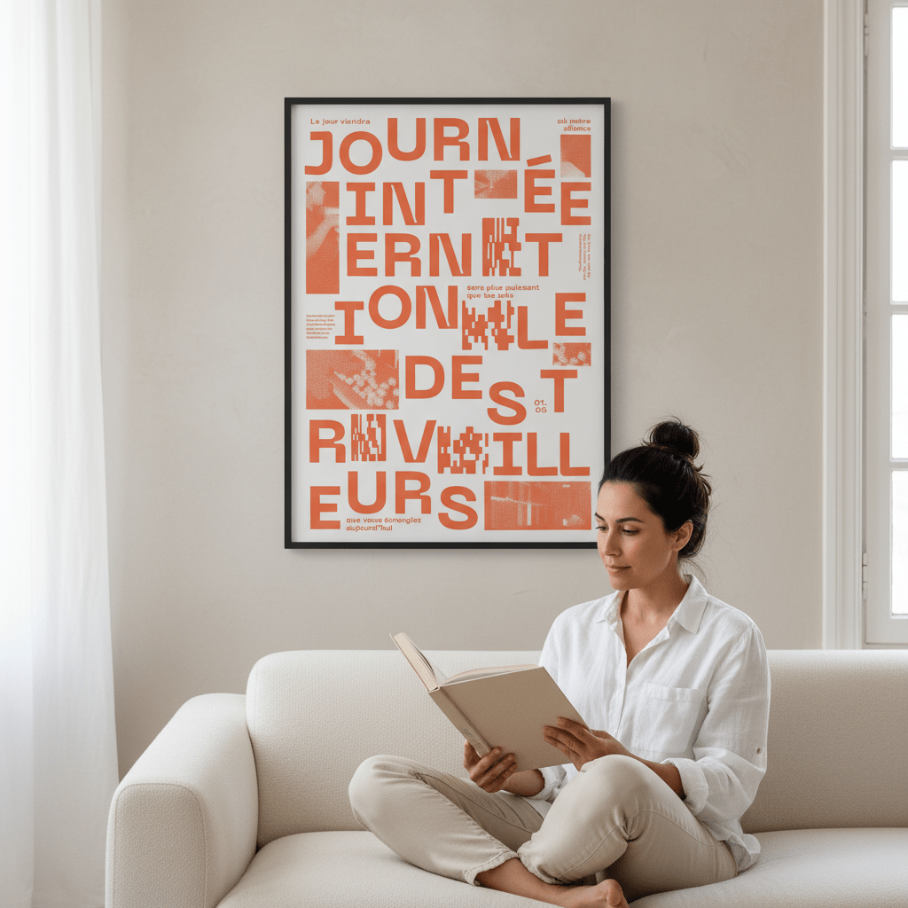 Joournee Internationale de Travailleurs by Jerome Bizien wall - art - picture - poster