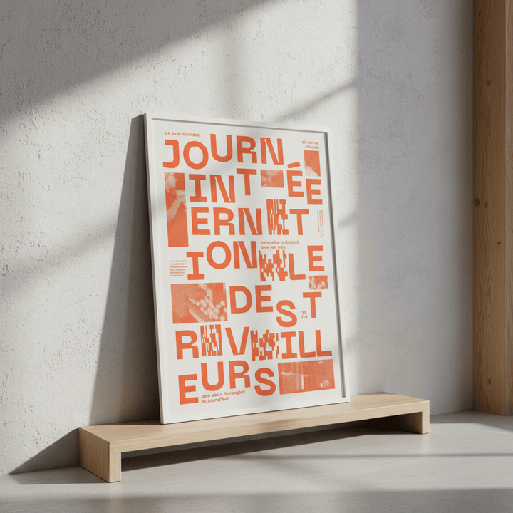 Joournee Internationale de Travailleurs by Jerome Bizien wall - art - picture - poster