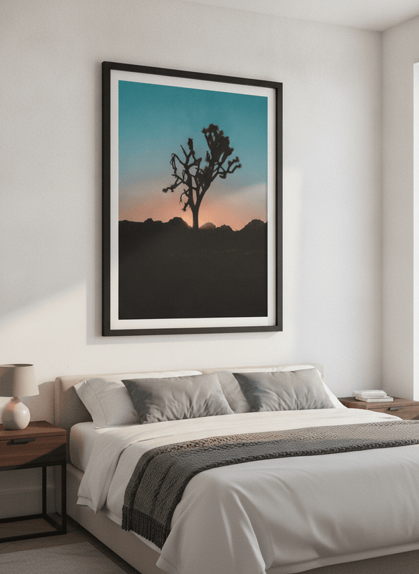 Joshua Tree Silhouette During Sunset By Tom Windeknecht