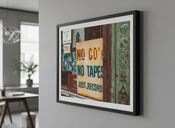 Contemporary wall art featured in a bright modern office workspace