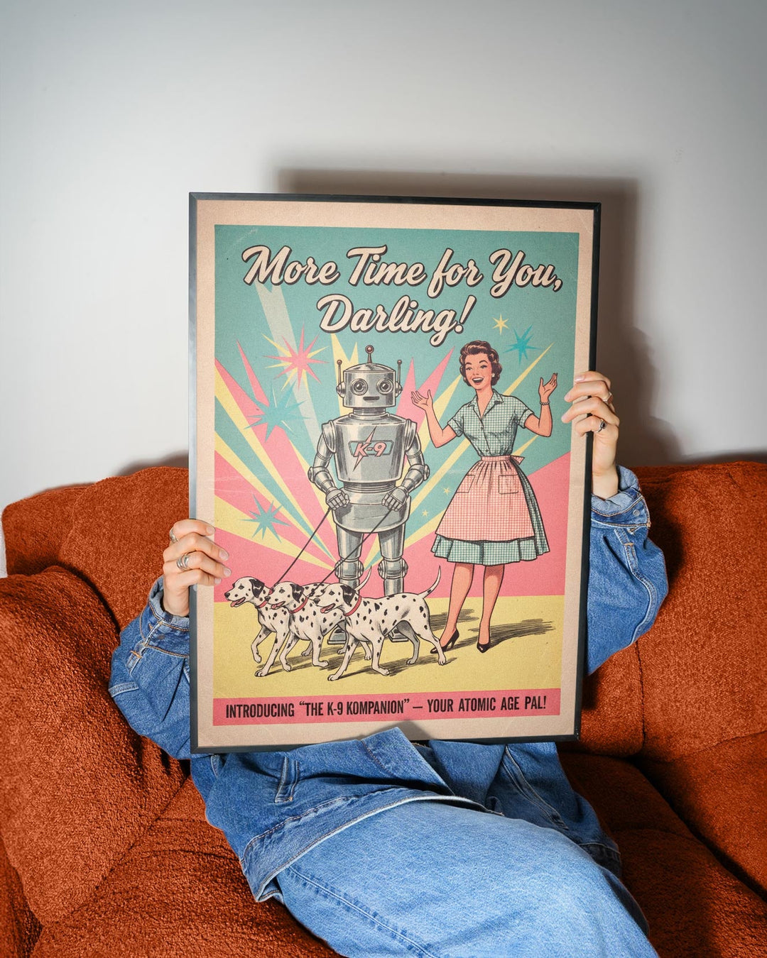 K9 - Kompanion Vintage Retro Art Poster wall - art - picture - poster