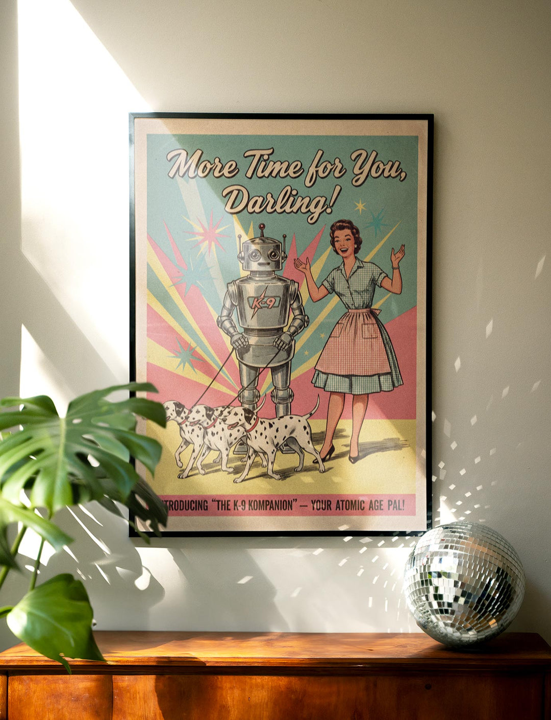 K9 - Kompanion Vintage Retro Art Poster wall - art - picture - poster