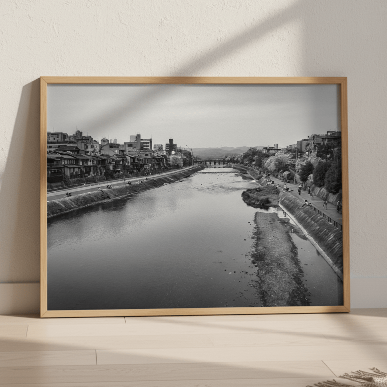 Kamo River in Kyoto by Steven Scott wall - art - picture - poster