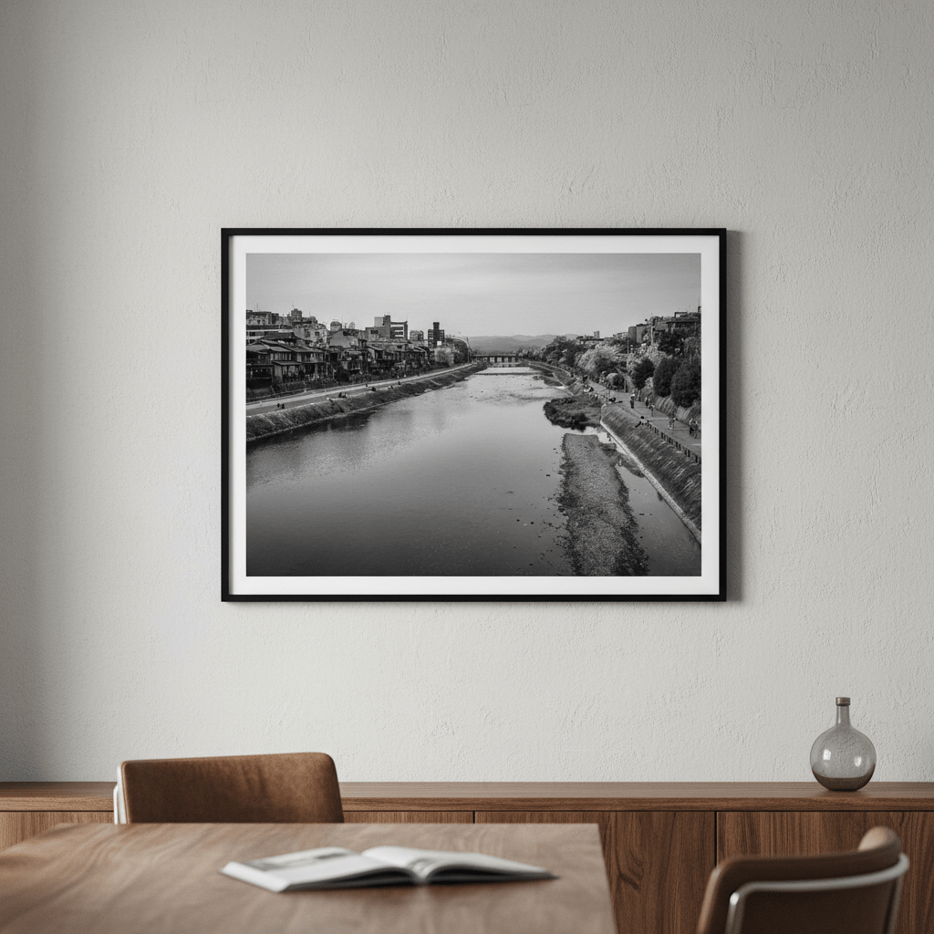 Kamo River in Kyoto by Steven Scott wall - art - picture - poster