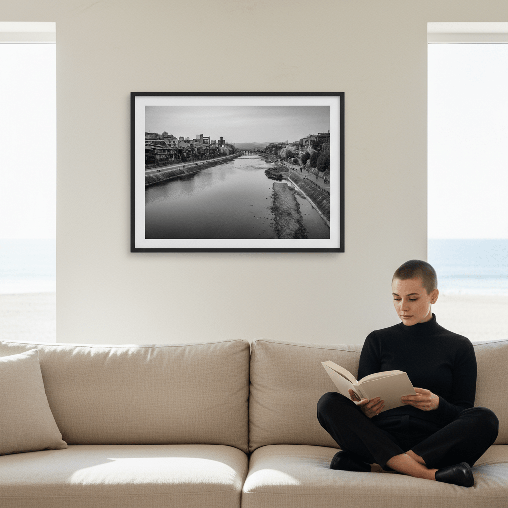 Kamo River in Kyoto by Steven Scott wall - art - picture - poster
