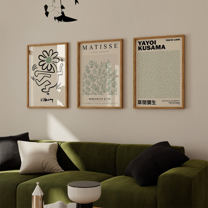 Keith Haring, Henri Matisse & Kusama Wall Prints - Set of 3 - Style My Wall