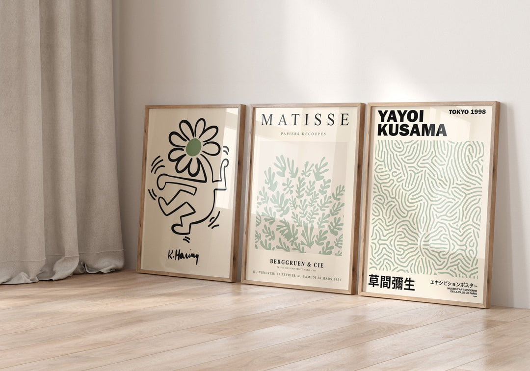 Keith Haring, Henri Matisse & Kusama Wall Prints - Set of 3 - Style My Wall