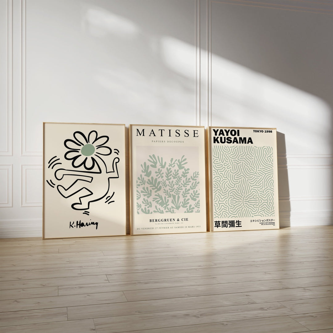 Keith Haring, Henri Matisse & Kusama Wall Prints - Set of 3 - Style My Wall