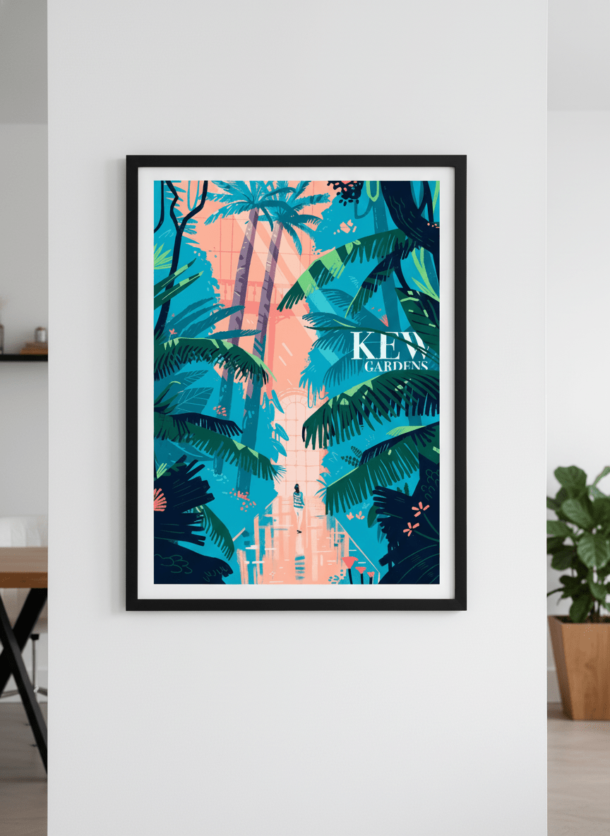Contemporary wall art featured in a bright modern office workspace