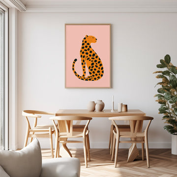 Kids Leopard Nursery Print wall - art - picture - poster