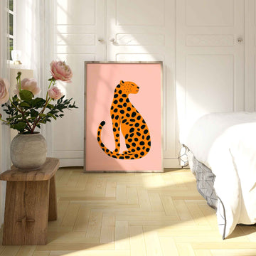 Kids Leopard Nursery Print wall - art - picture - poster