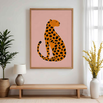 Kids Leopard Nursery Print wall - art - picture - poster