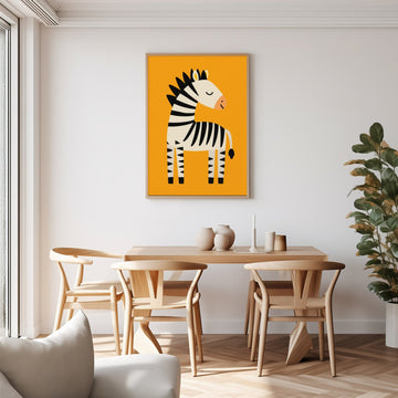 Kids Zebra Nursery Children's Wall Art Print wall - art - picture - poster