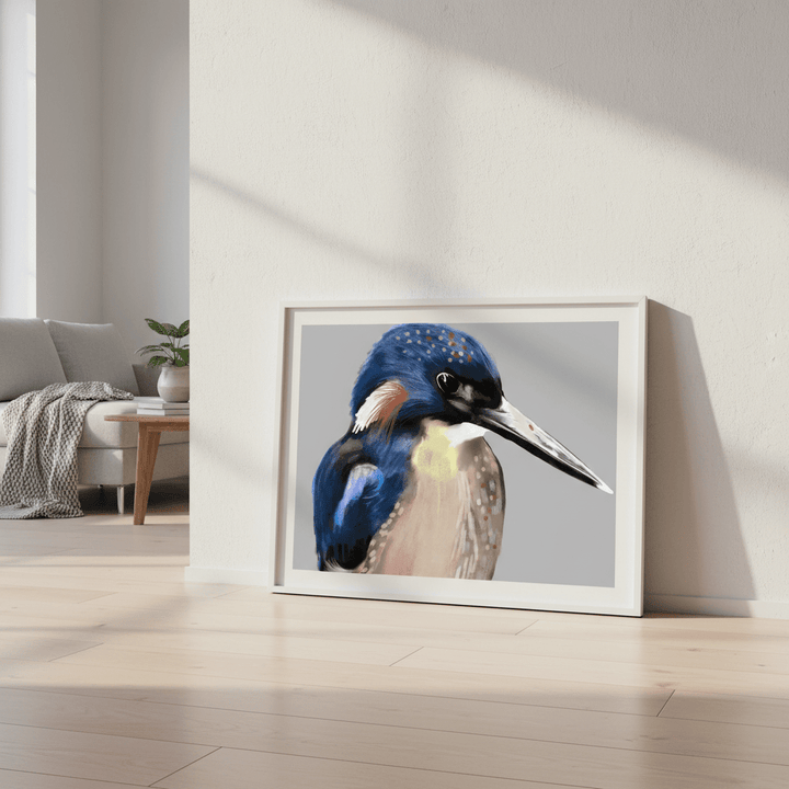 King Fisher Norma by Inkheart Designs wall - art - picture - poster