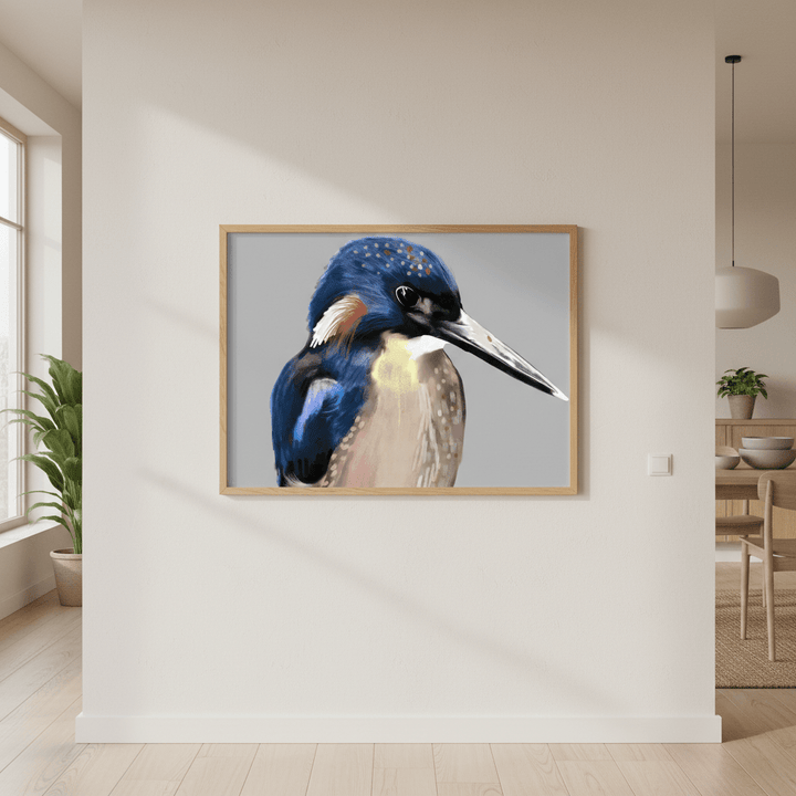 King Fisher Norma by Inkheart Designs wall - art - picture - poster