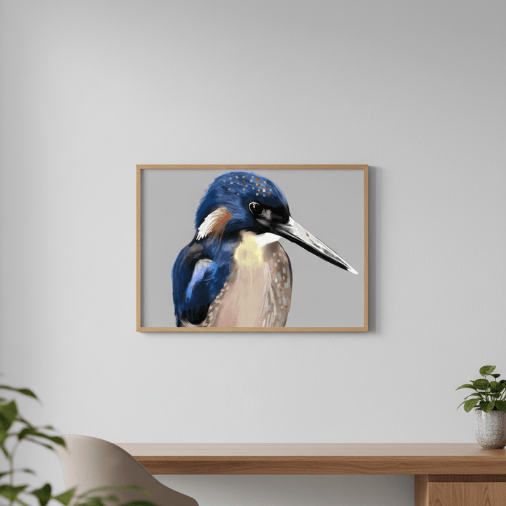 King Fisher Norma by Inkheart Designs wall - art - picture - poster