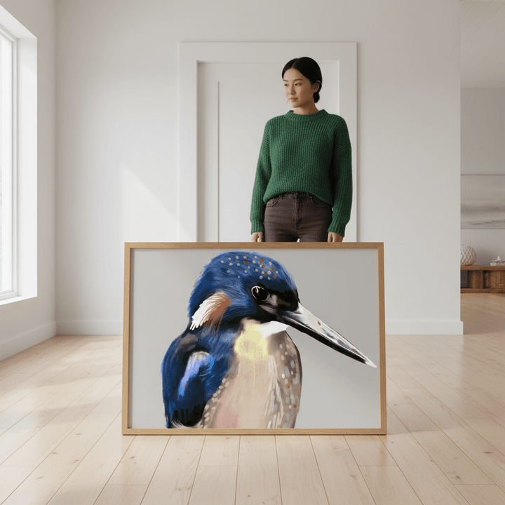 King Fisher Norma by Inkheart Designs wall - art - picture - poster