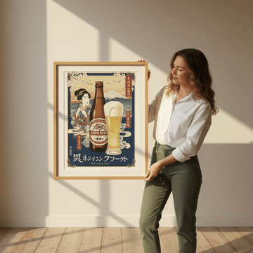 Kirin Beer Japanese Vintage Wall Art Poster wall - art - picture - poster
