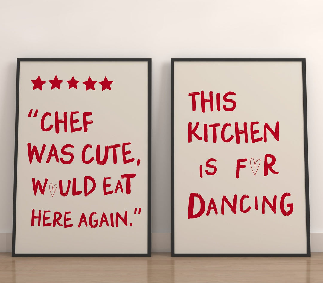 Kitchen Dancing Set of 2 - Style My Wall