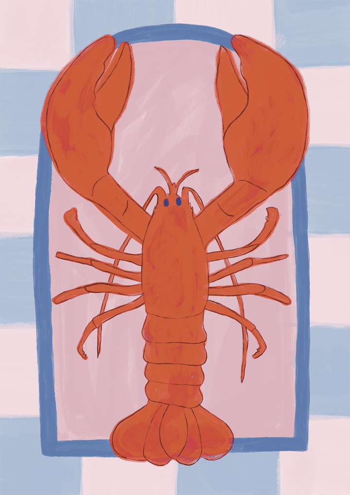 Kitchen Lobster Wall Print by Lucia Sankovic - Style My Wall