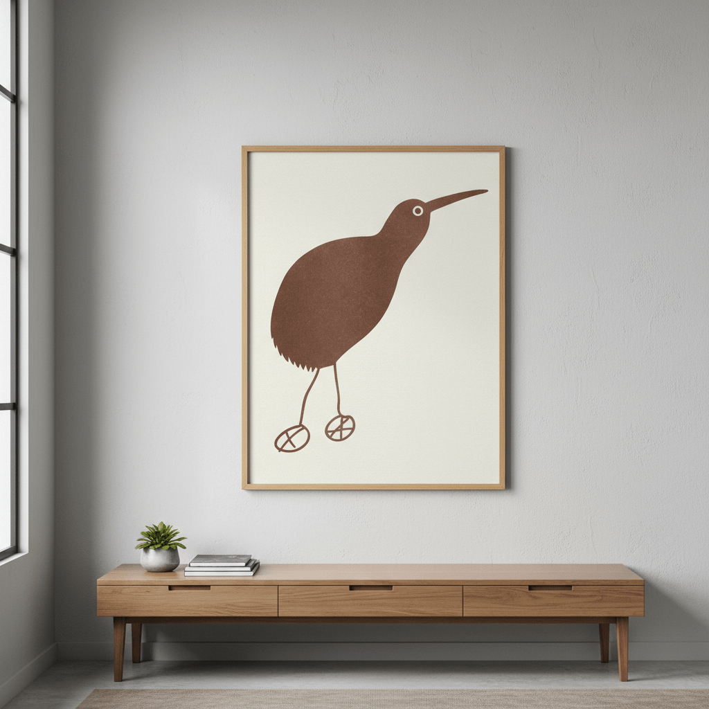 Kiwi Brown by Silvia Visscher wall - art - picture - poster
