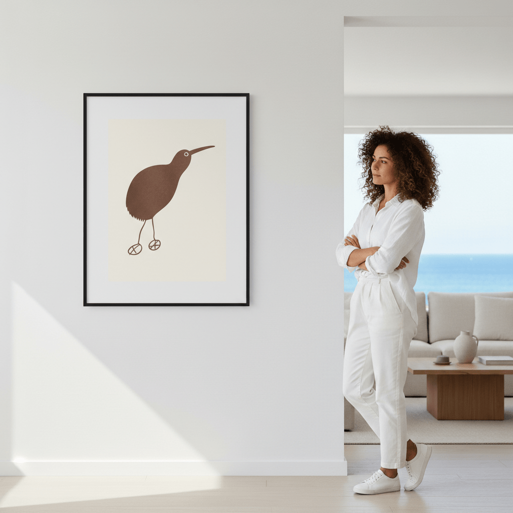 Kiwi Brown by Silvia Visscher wall - art - picture - poster