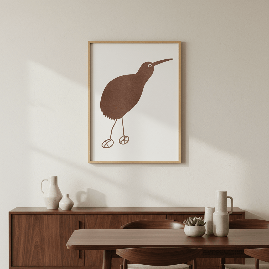 Kiwi Brown by Silvia Visscher wall - art - picture - poster
