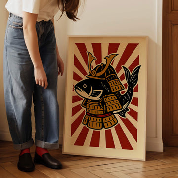 Koi Warrior Art Print wall - art - picture - poster