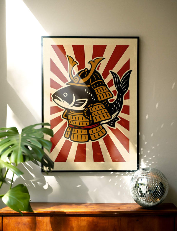 Koi Warrior Art Print