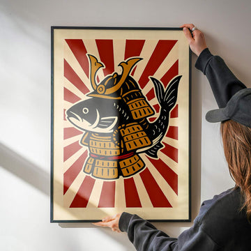 Koi Warrior Art Print wall - art - picture - poster