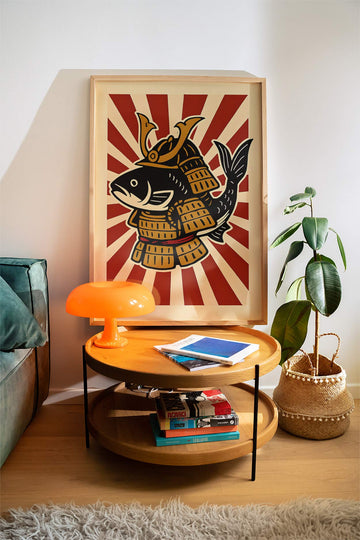 Koi Warrior Art Print wall - art - picture - poster